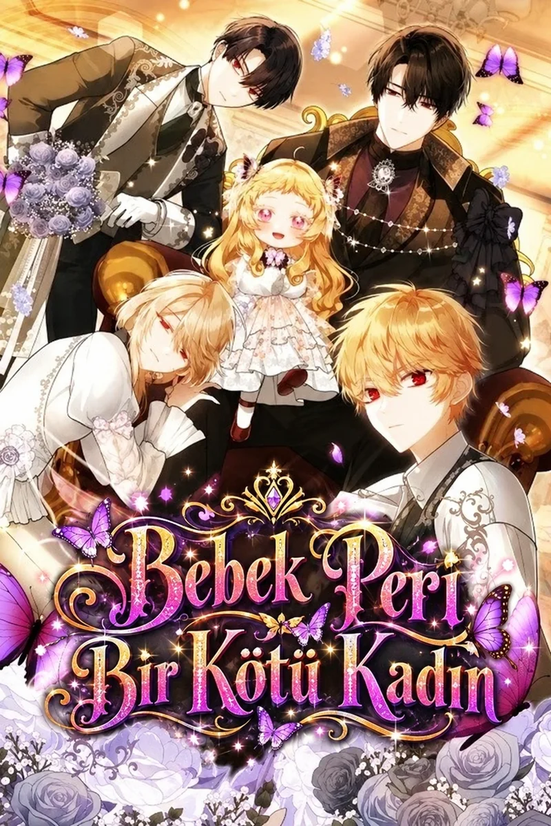 Bebek Peri Bir Kötü Kadın (아기 요정은 악당 / Agi Yojeongeun Akdang / The Baby Fairy Is a Villainess / A bebê fada é uma vilã! / Маленька фея — Лиходійка / Малышка-фея — злодейка / ちびっこ妖精は悪党です! / Status) — Kairatoon arkaplan kapak görseli